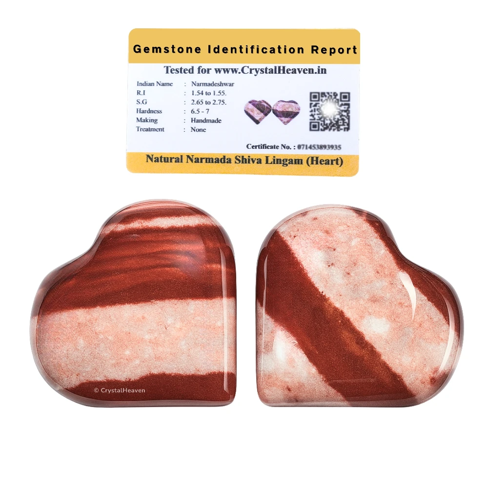 Narmada Shiva Lingam Mini Heart (Pack of 2)