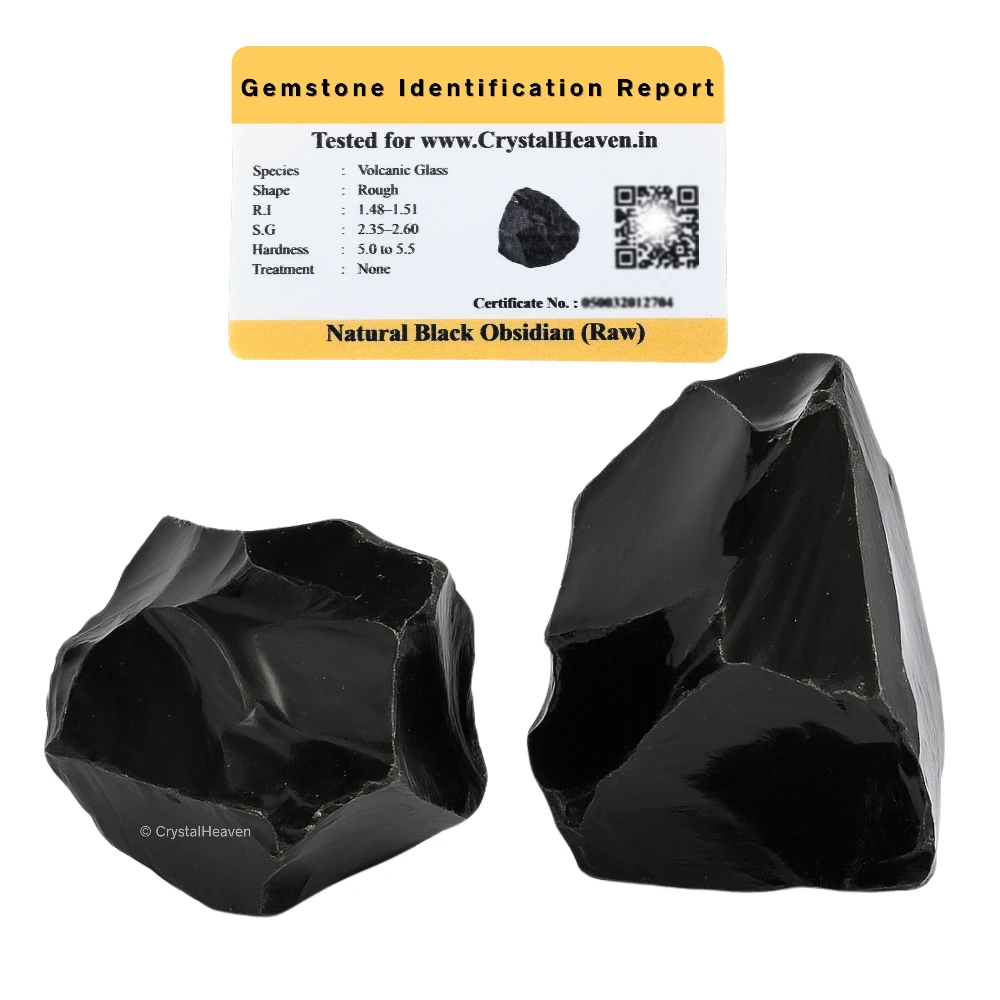 Raw Black Obsidian Crystals (1 Piece)