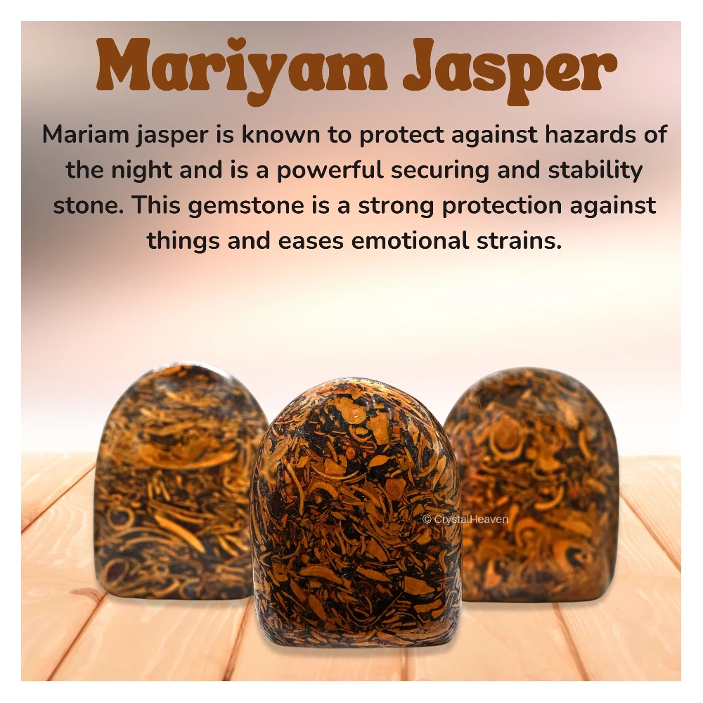Mariyam Jasper Standing Palm Stone (Regular)