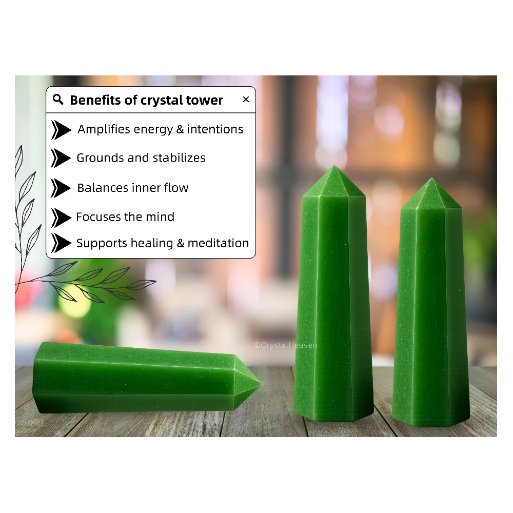 Dark Green Aventurine Tower (2" to 3" inch)
