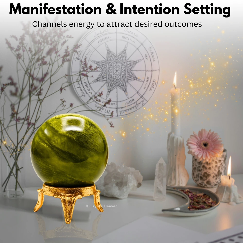 Vesuvianite Sphere (1.5 Inch)