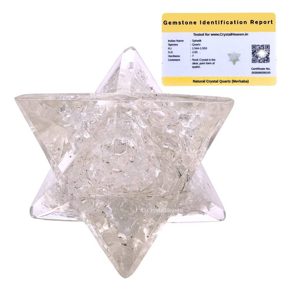 Clear Quartz Orgone Merkaba