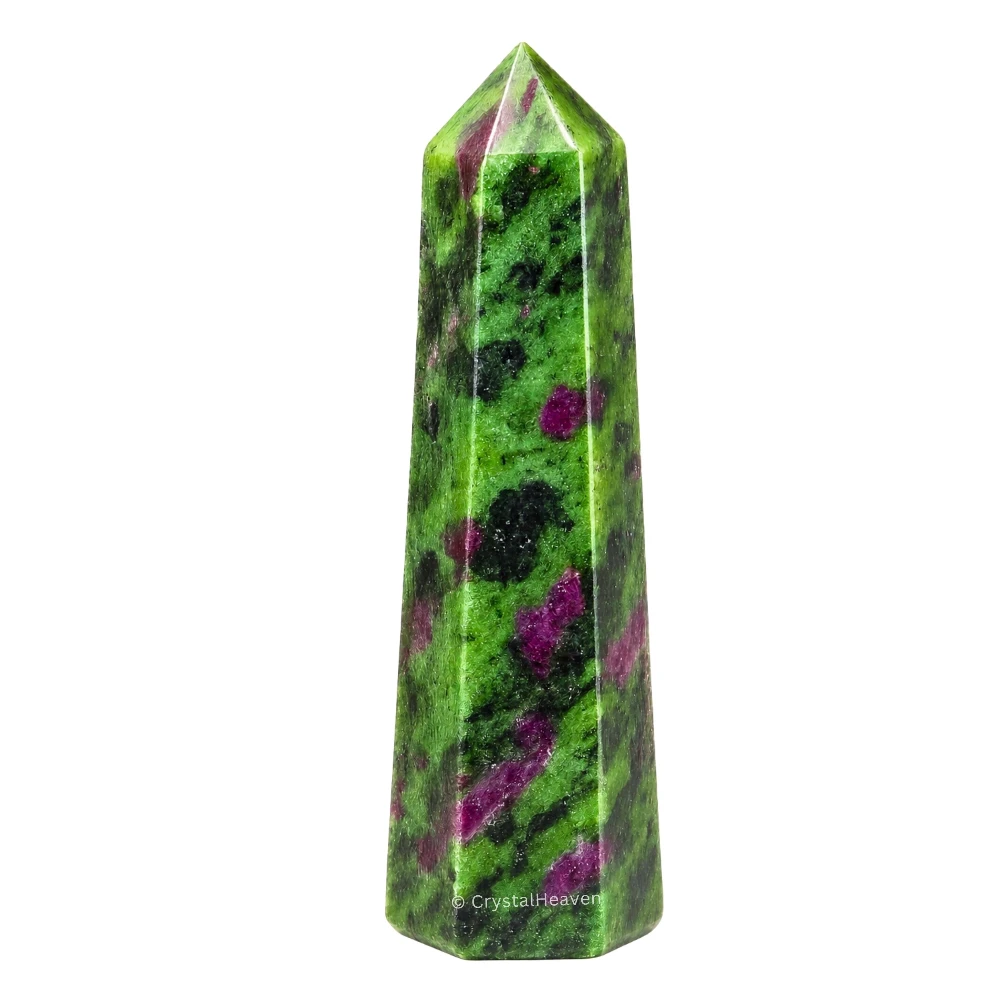 Ruby Zoisite Crystal Tower