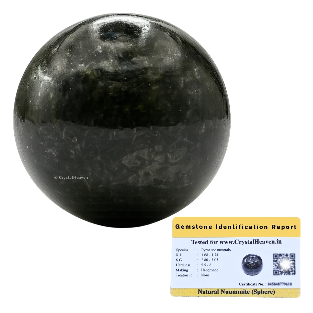 Nuummite Sphere (2 Inch)