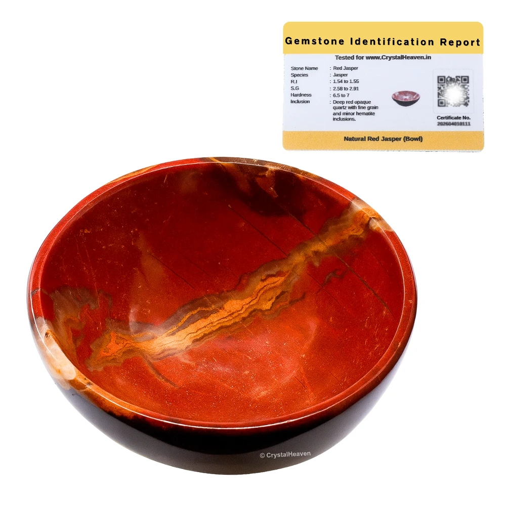 Red Jasper Crystal Bowl - 2 Inch