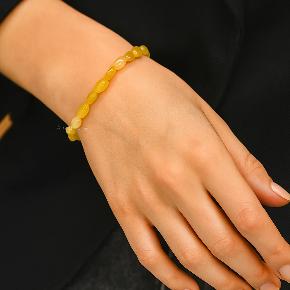Citrine Tumbled Bracelet (Elastic)