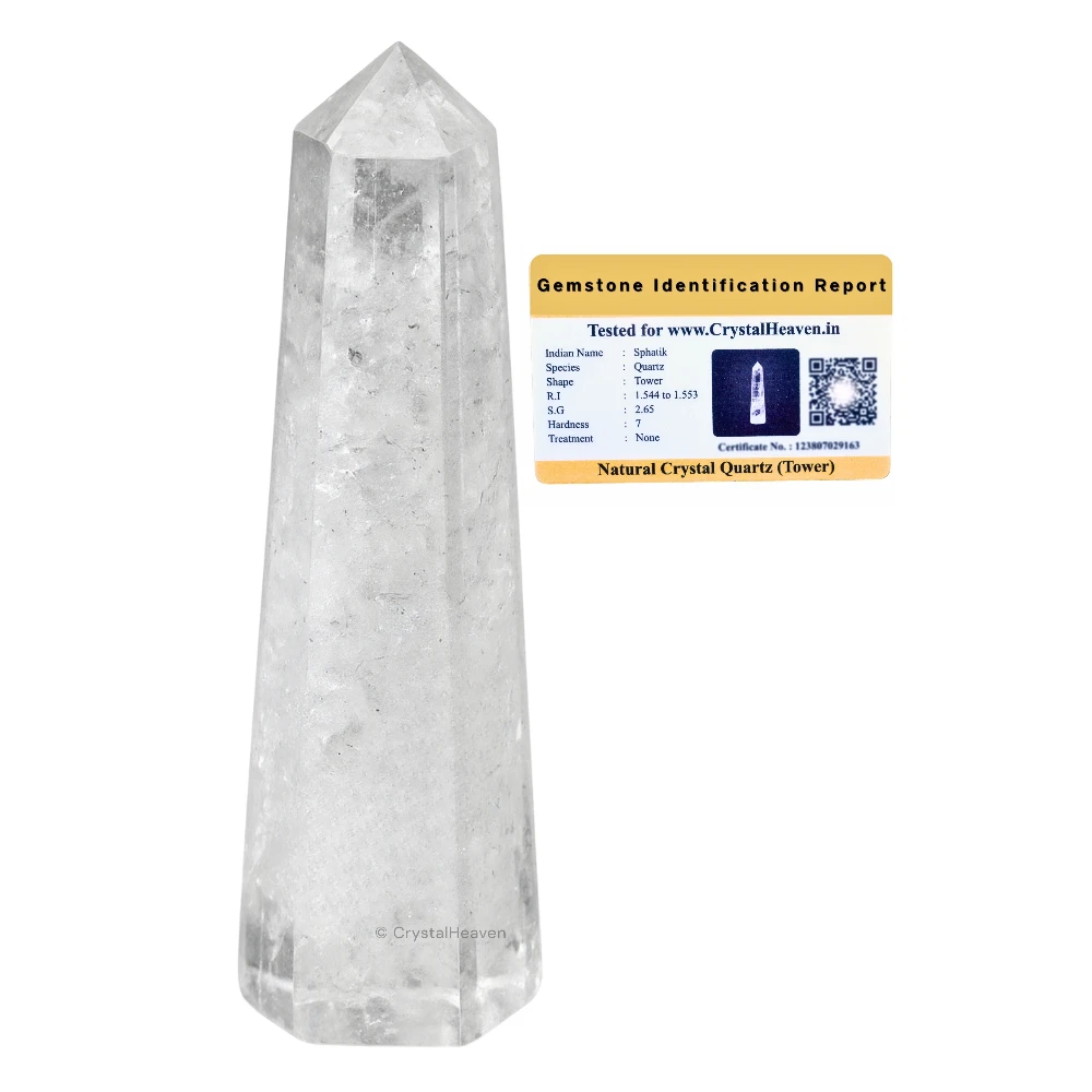 Clear Quartz Tower (3" to 4" Inch)