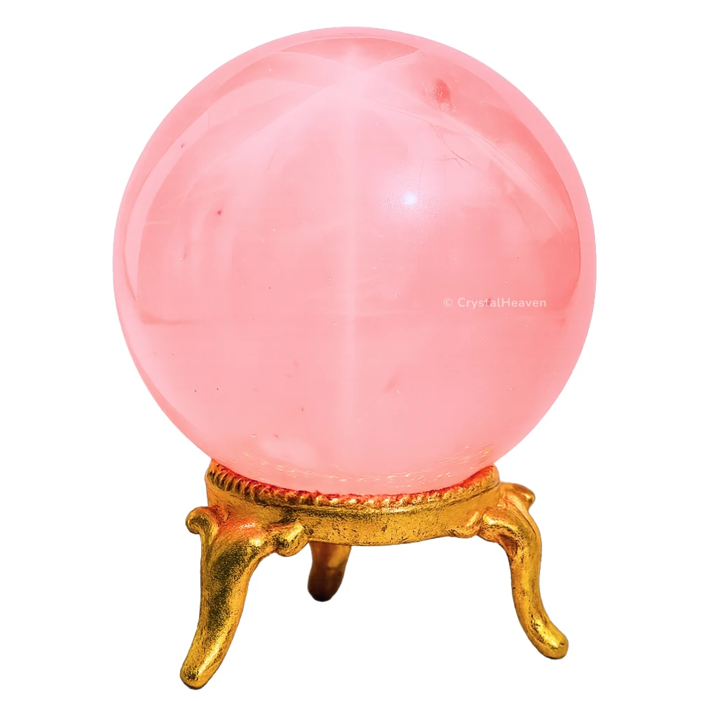 Star Rose Quartz Sphere (2 Inch)