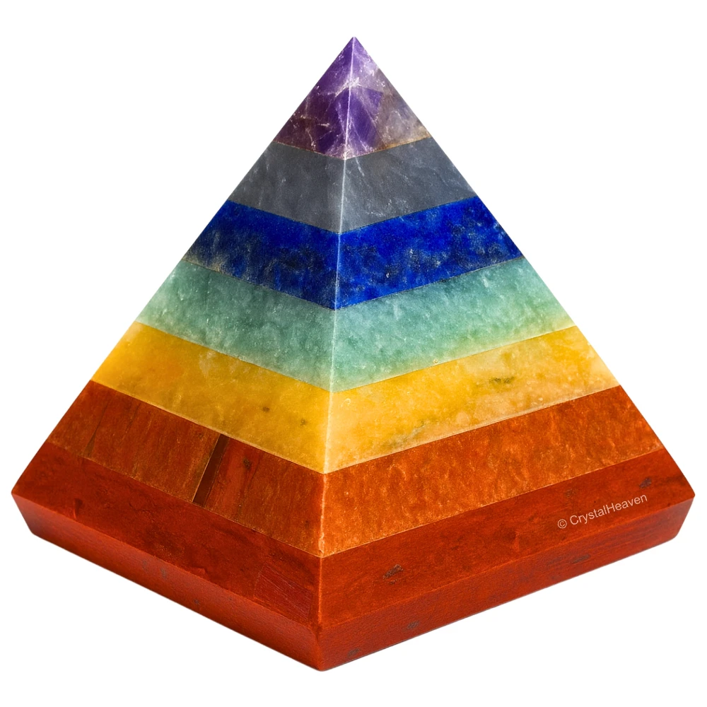 7 Chakra Pyramid (2 Inch)