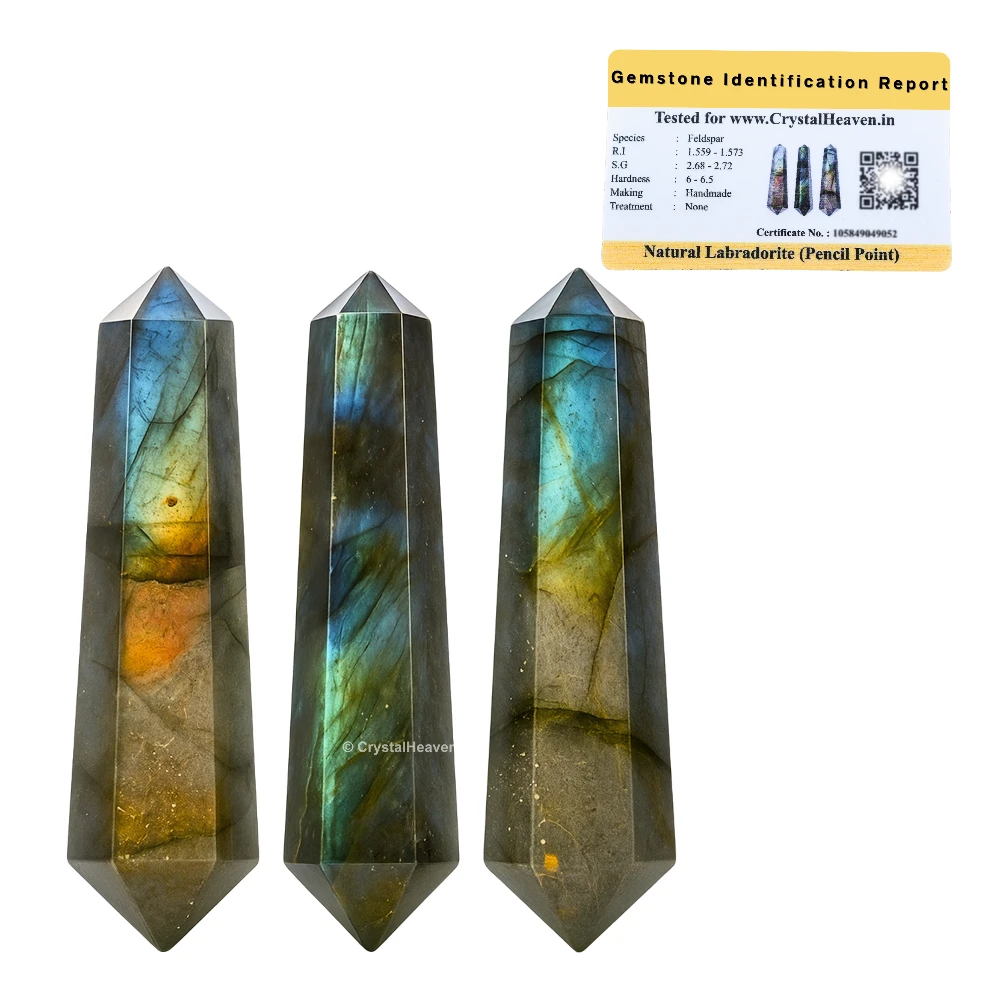 Labradorite Pencil Points (Double Terminated) (Set of 10)