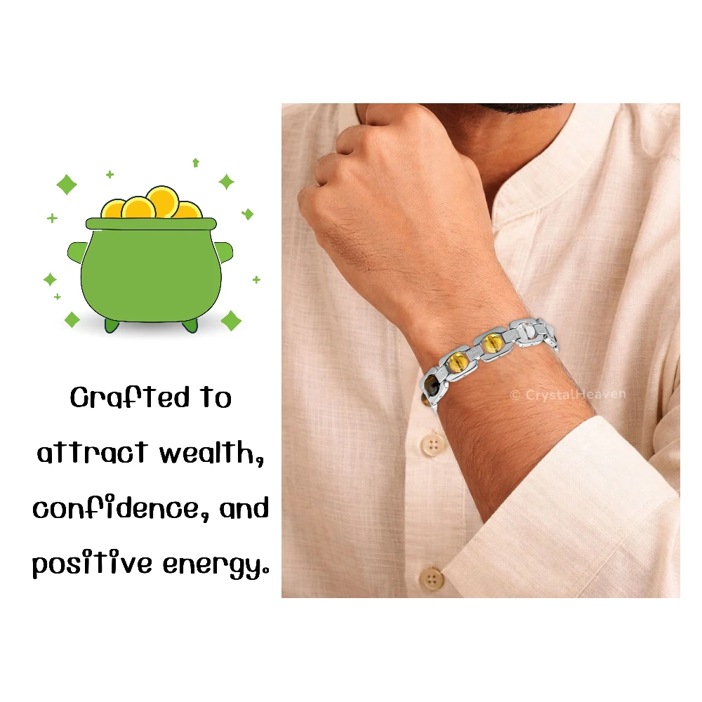 Dhanyog Bracelet - Premium Silver Chain