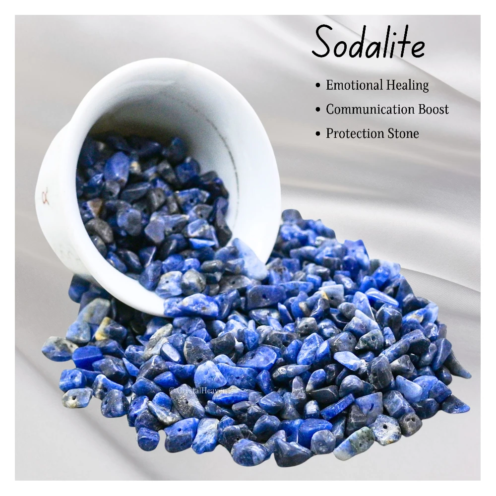 Sodalite Chips - Pre Drilled