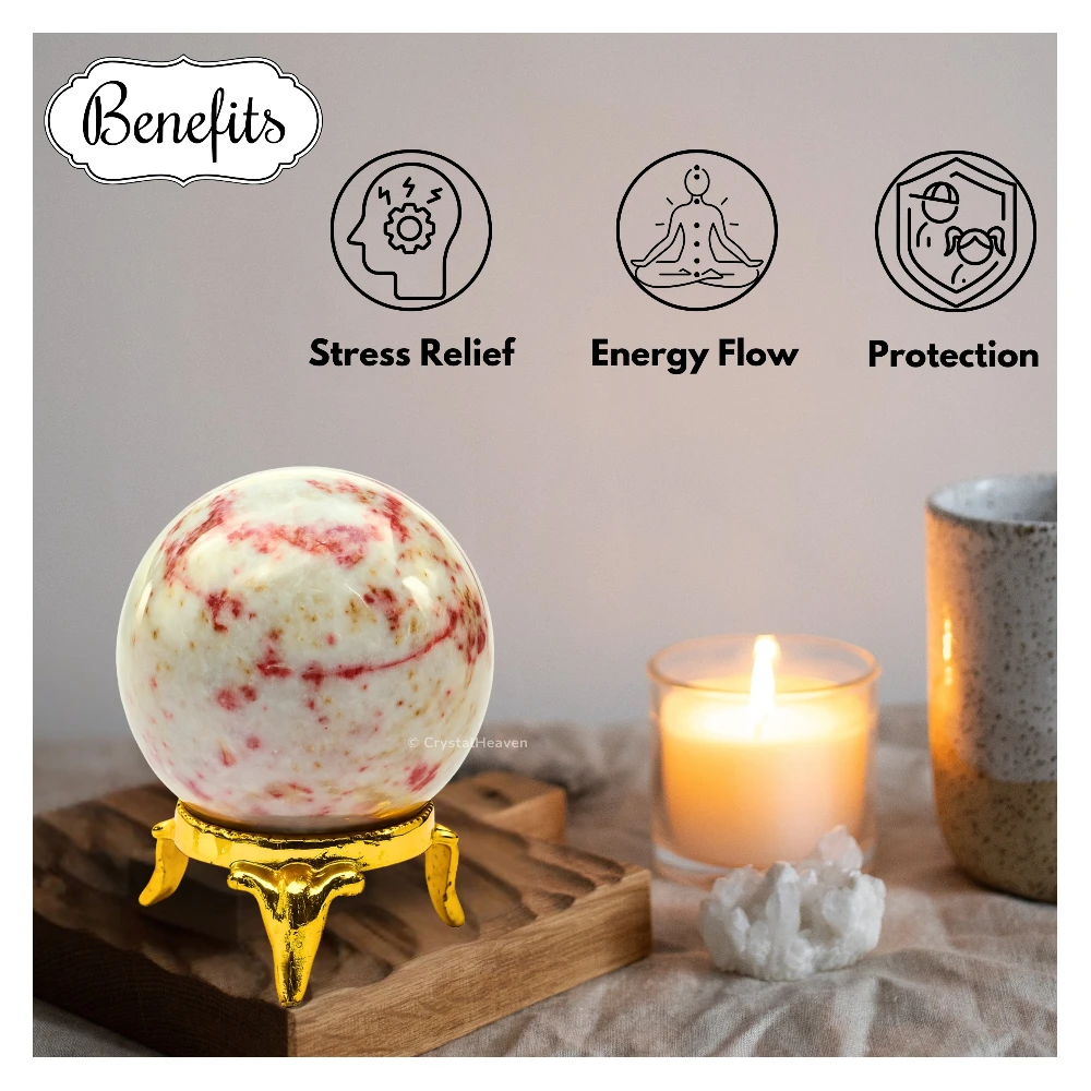 Cinnabarite Sphere (1.5 Inch)