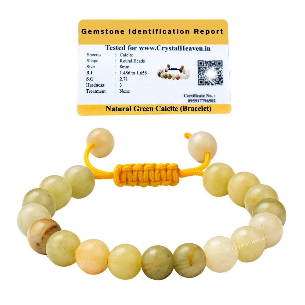 Green Calcite Bracelet (Adjustable)
