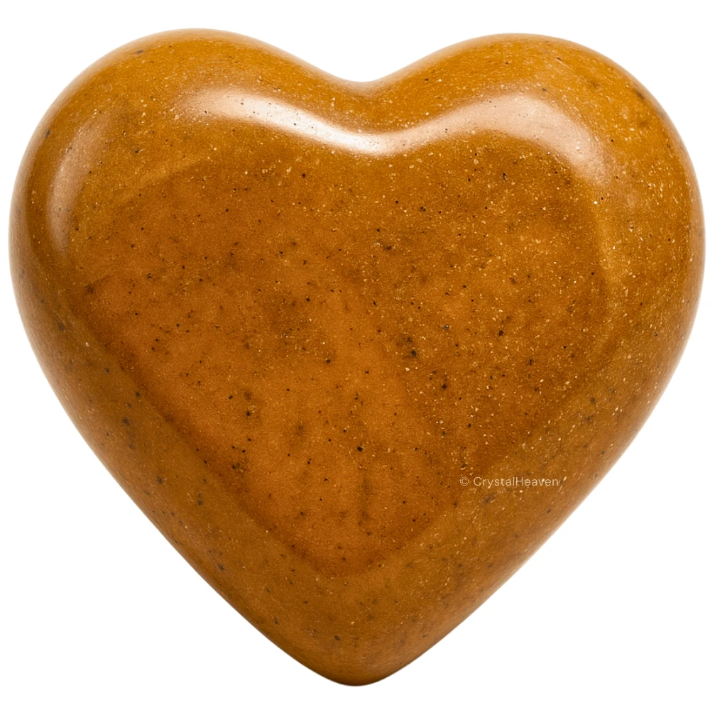 Yellow Jasper Heart