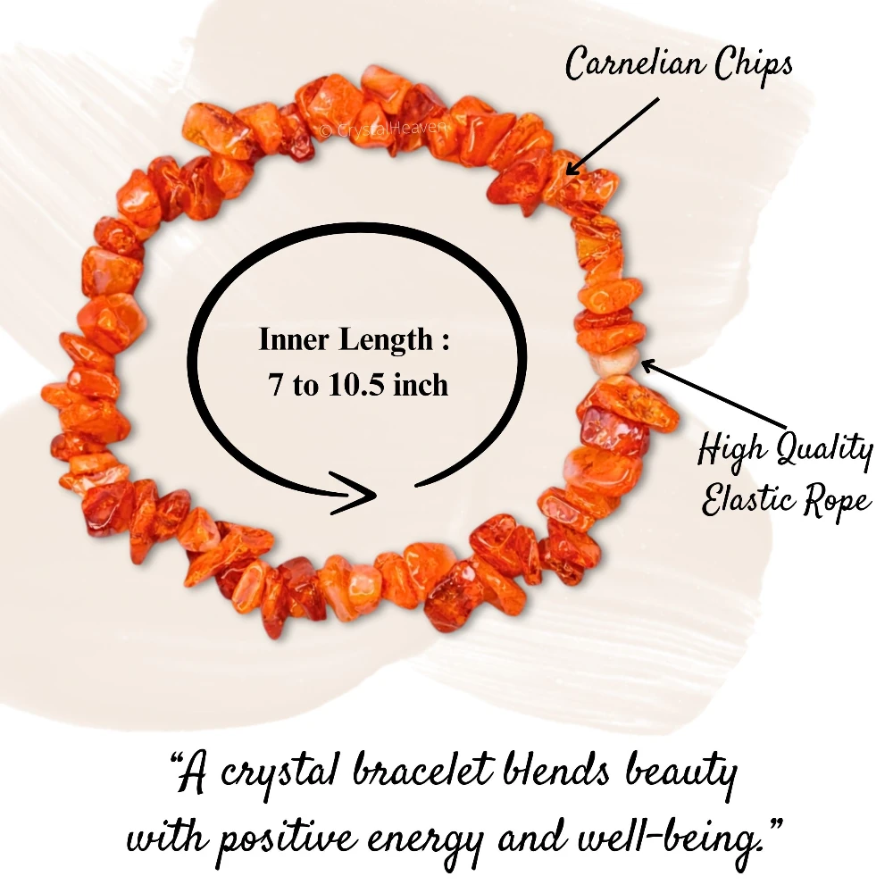 Carnelian Chips Bracelet