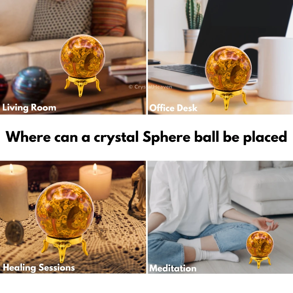 Fruit Jasper Sphere (2 Inch)