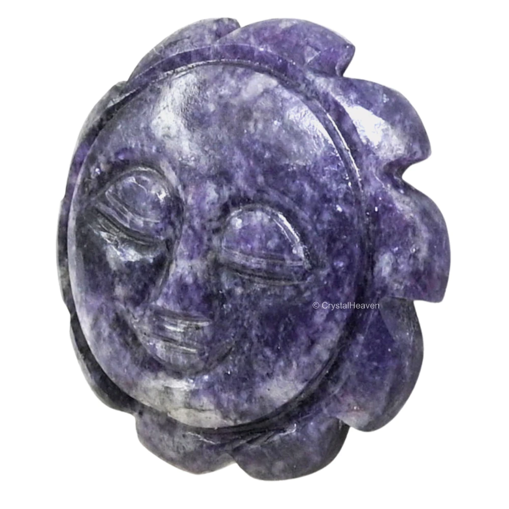 Lepidolite Surya Face