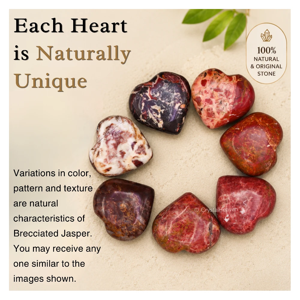 Brecciated Jasper Heart