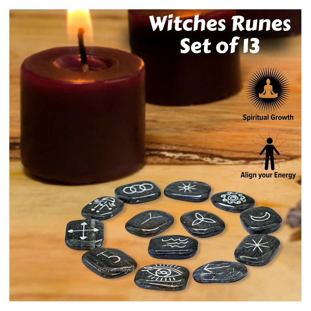 Blue Aventurine Pagan Wiccan Stones (Set of 13)