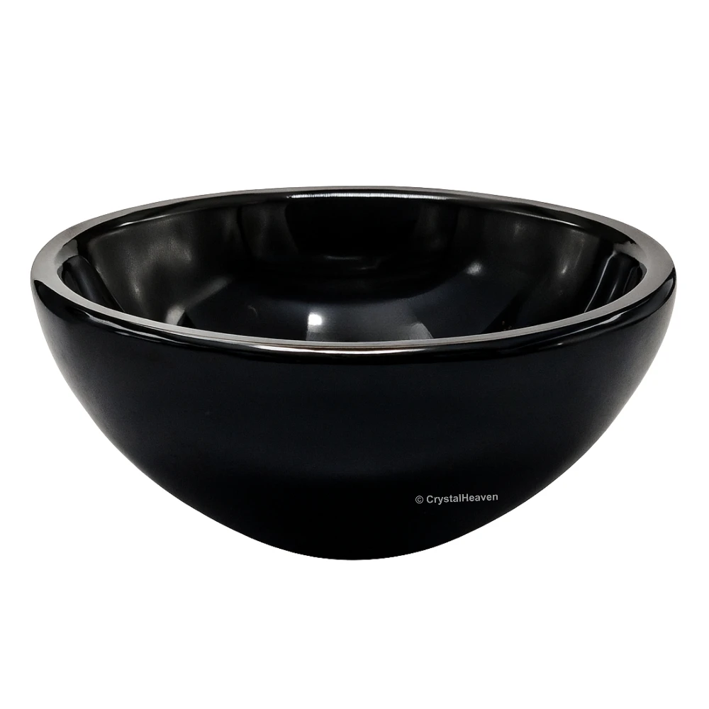 Black Obsidian Crystal Bowl - 2 Inch