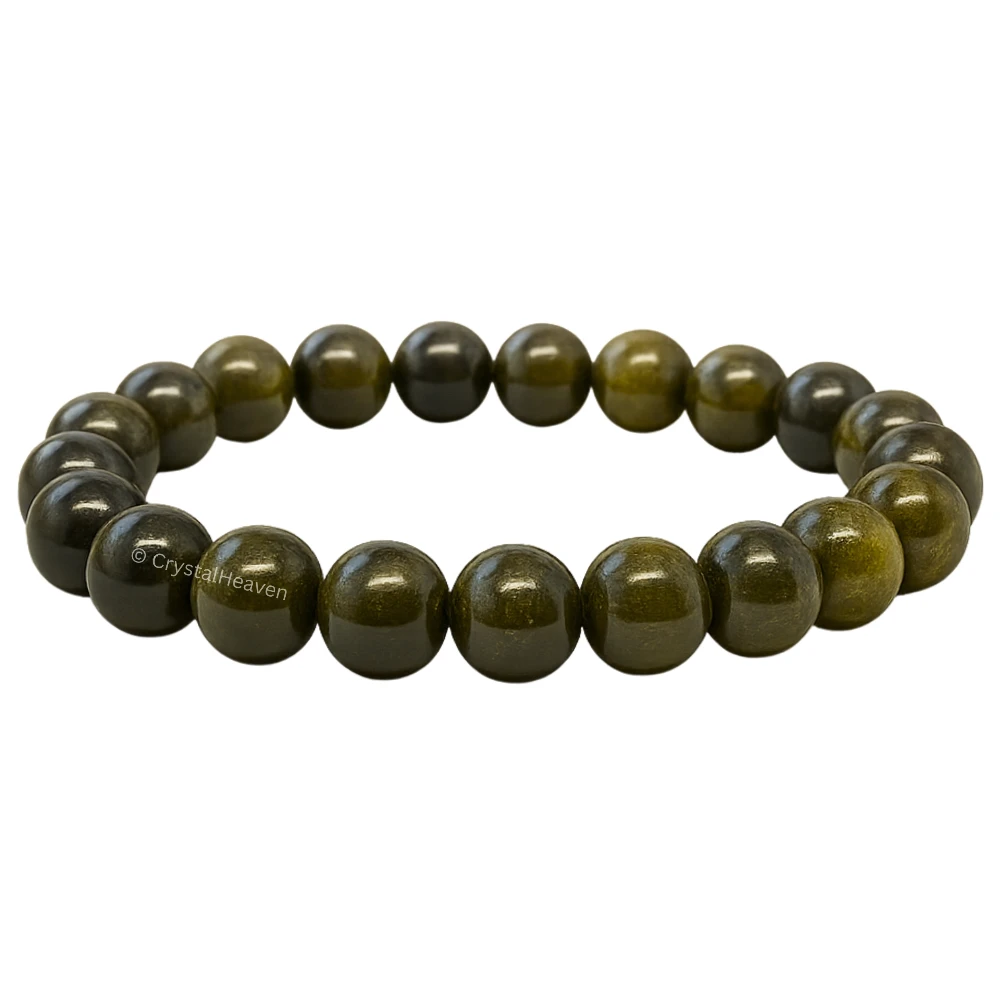 Gold Sheen Obsidian Bracelet (Elastic)