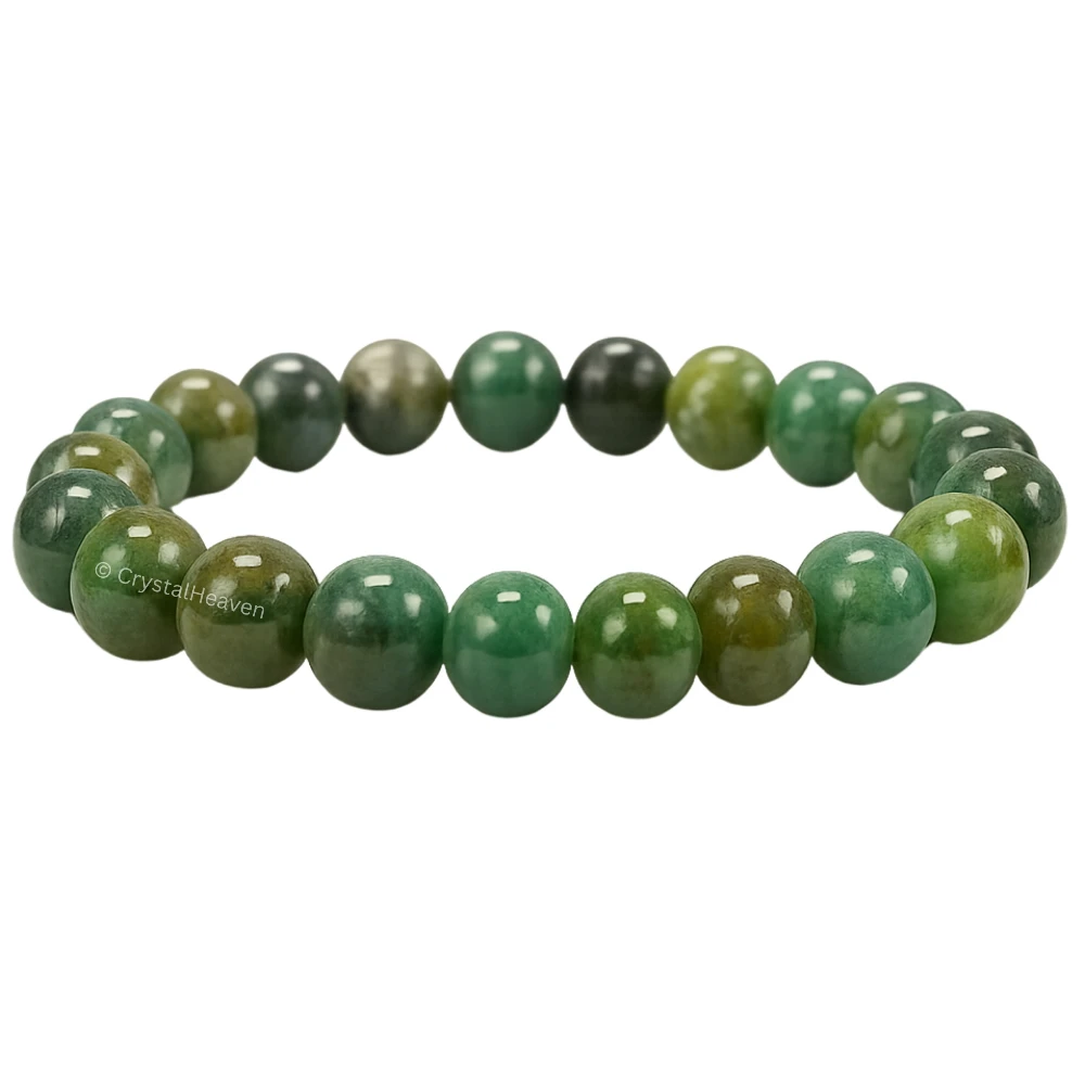 Moss Agate Bracelet (Elastic)