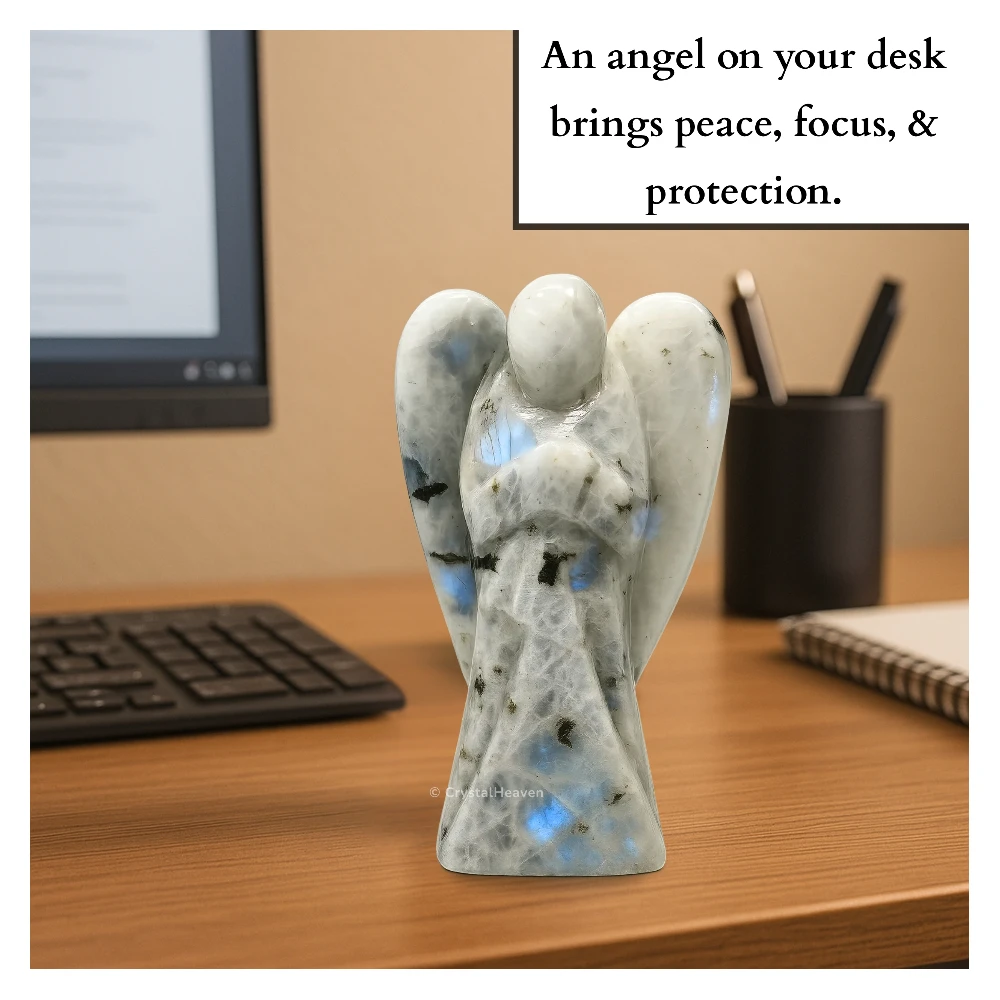 Rainbow Moonstone Angel (2 Inch)