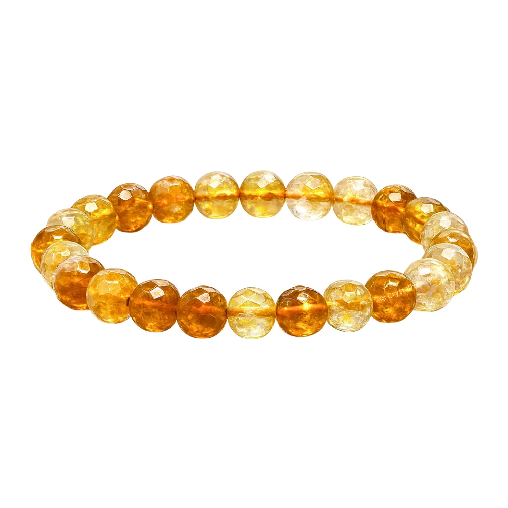 Citrine Bracelet (Faceted-Stretchable)