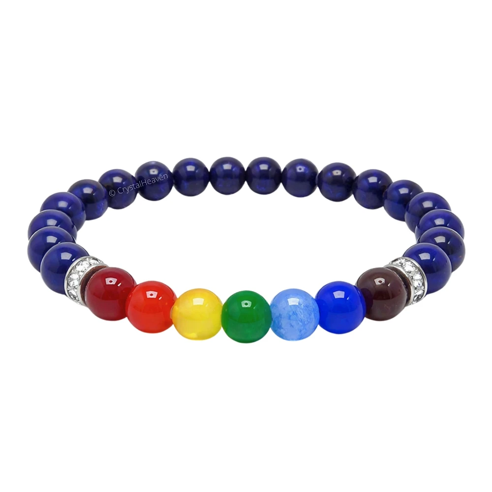 Lapis Lazuli(D) with Chakra Bracelet (Elastic)
