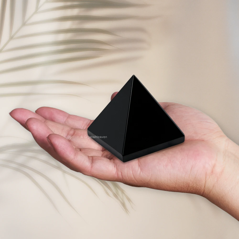 Black Obsidian Pyramid (1.5 Inch)