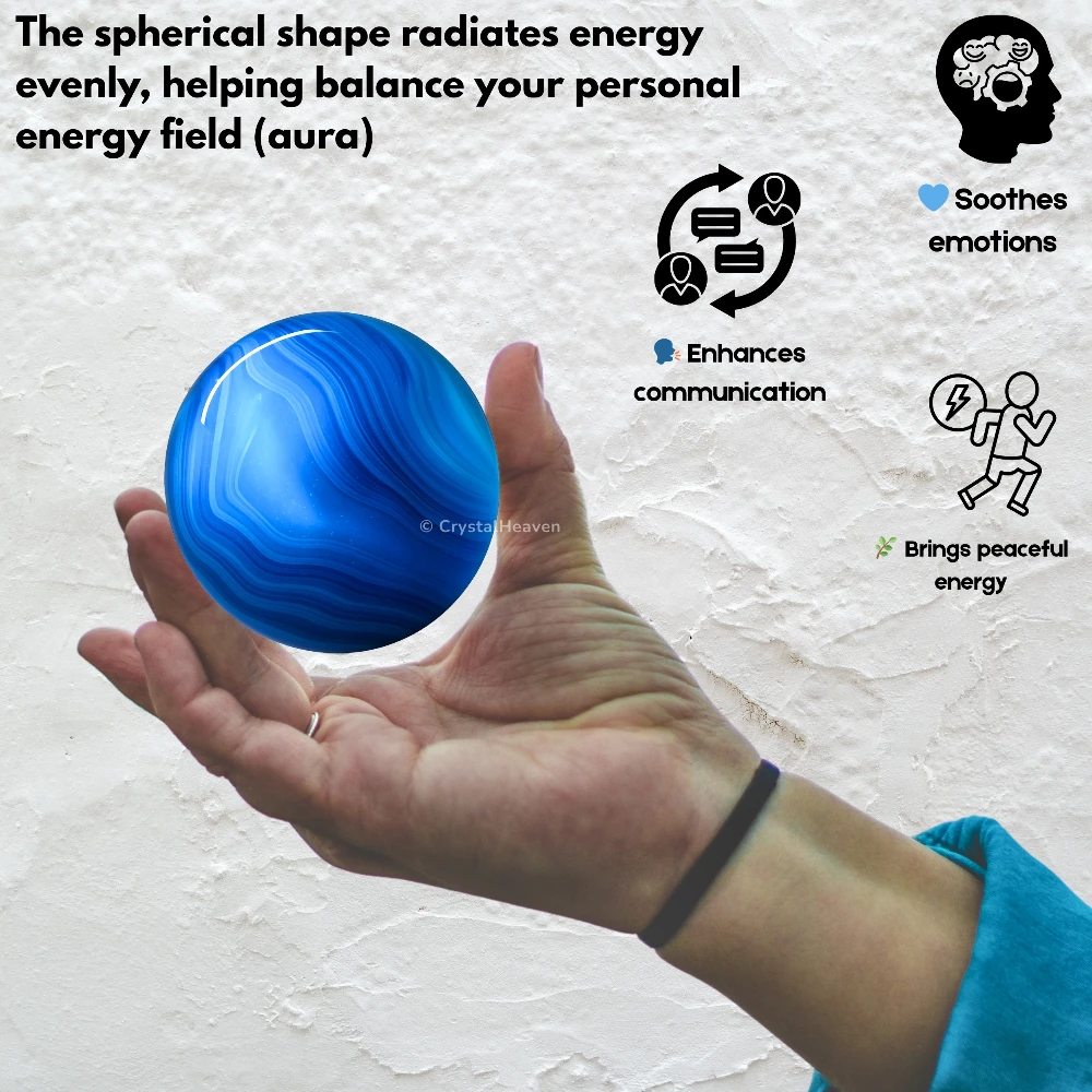 Blue Onyx Sphere (2 Inch)