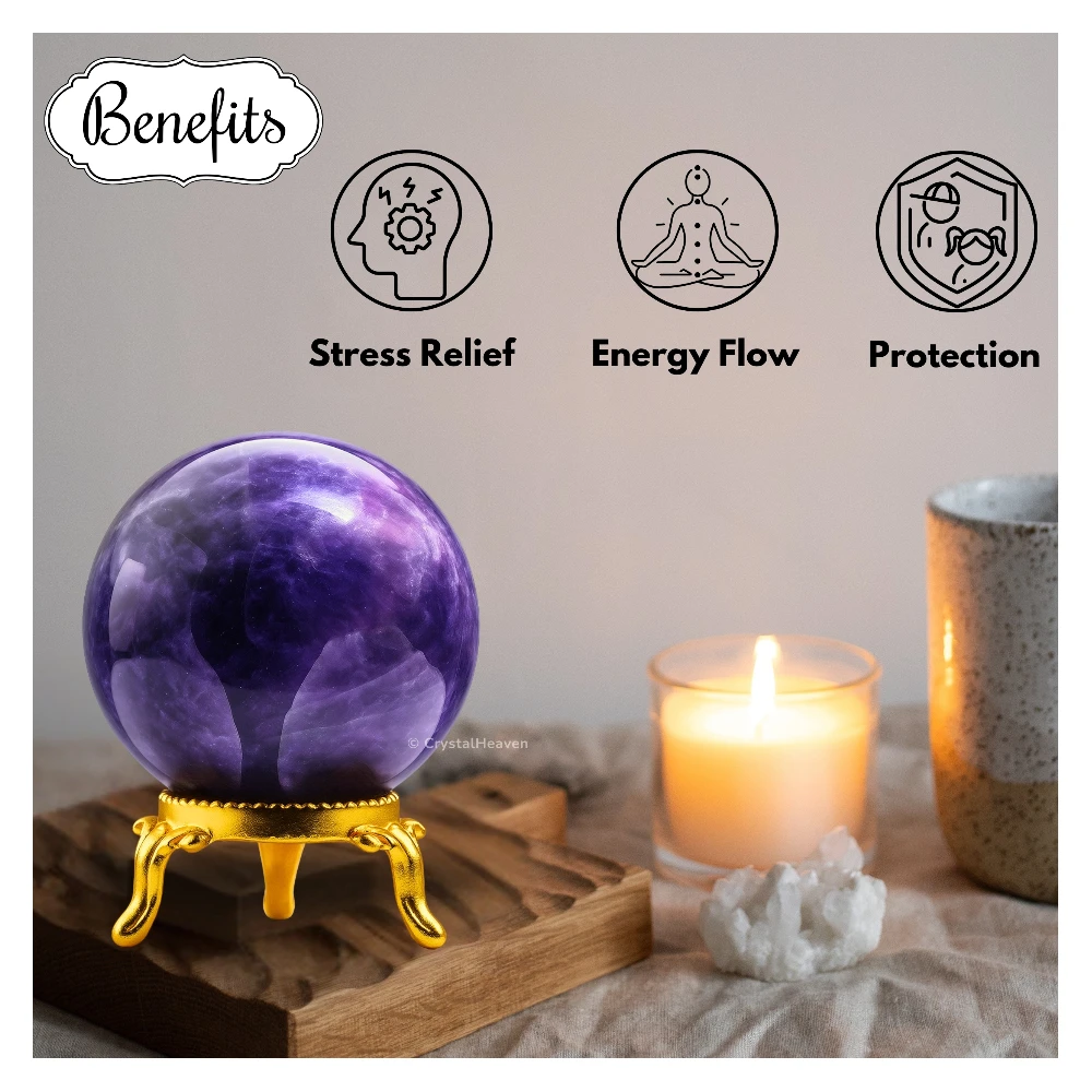 Amethyst Sphere (1.5 Inch)