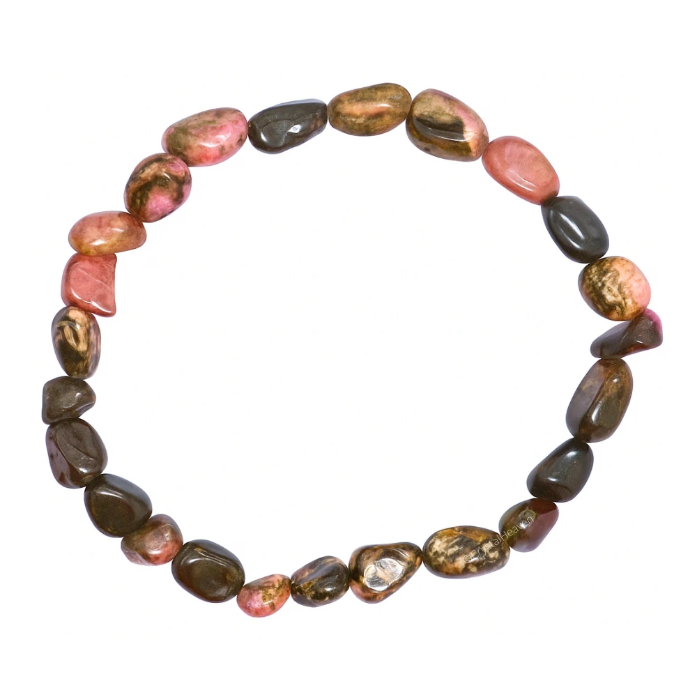 Rhodonite Tumbled Bracelet (Elastic)