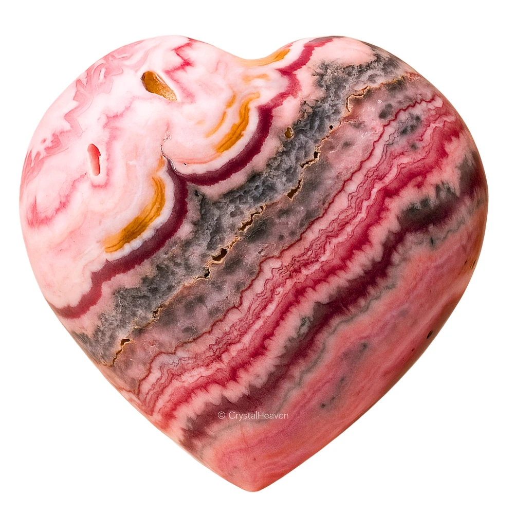Rhodochrosite Heart