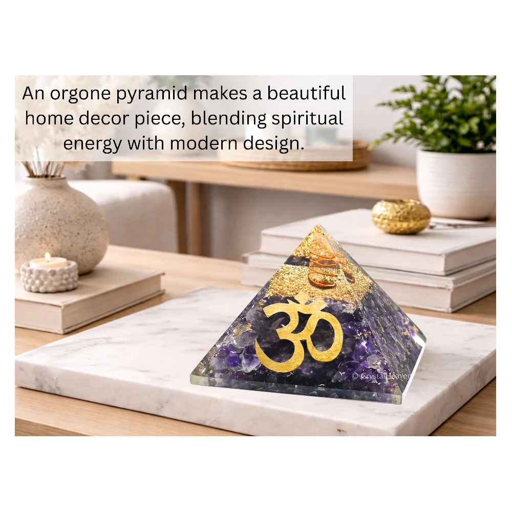 Amethyst Orgone Pyramid (OM)