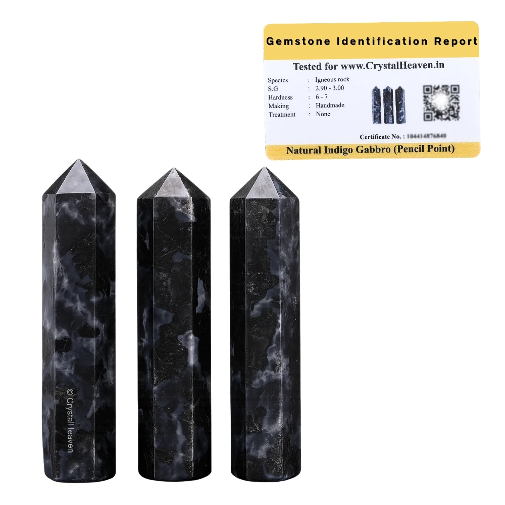 Indigo Gabbro Pencil Points (Set of 3)