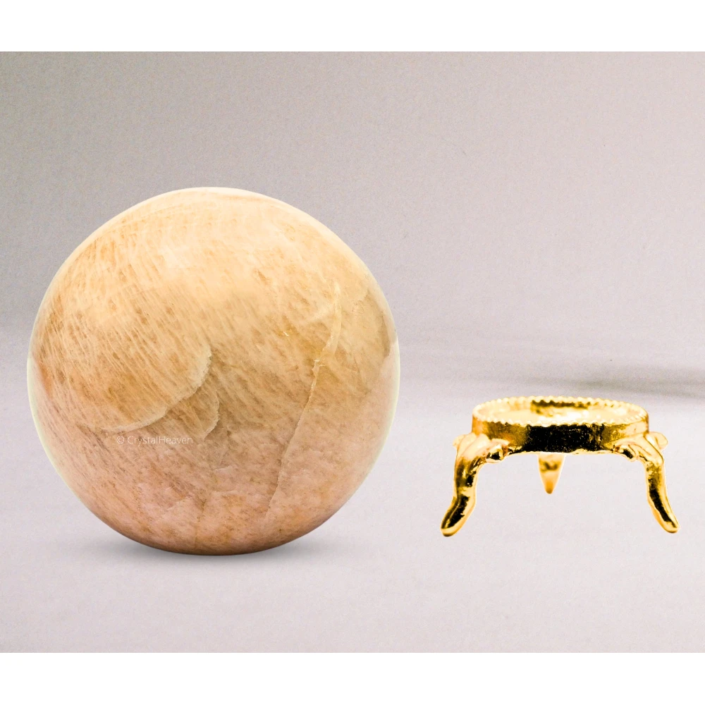 Large Cream Moonstone Sphere (2.5 Inch)