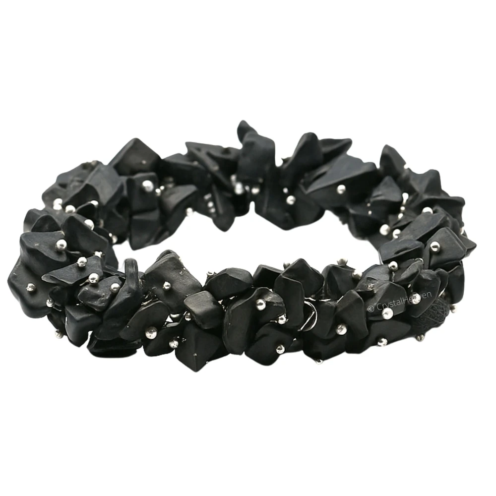 Shungite Chips Bead Bracelet