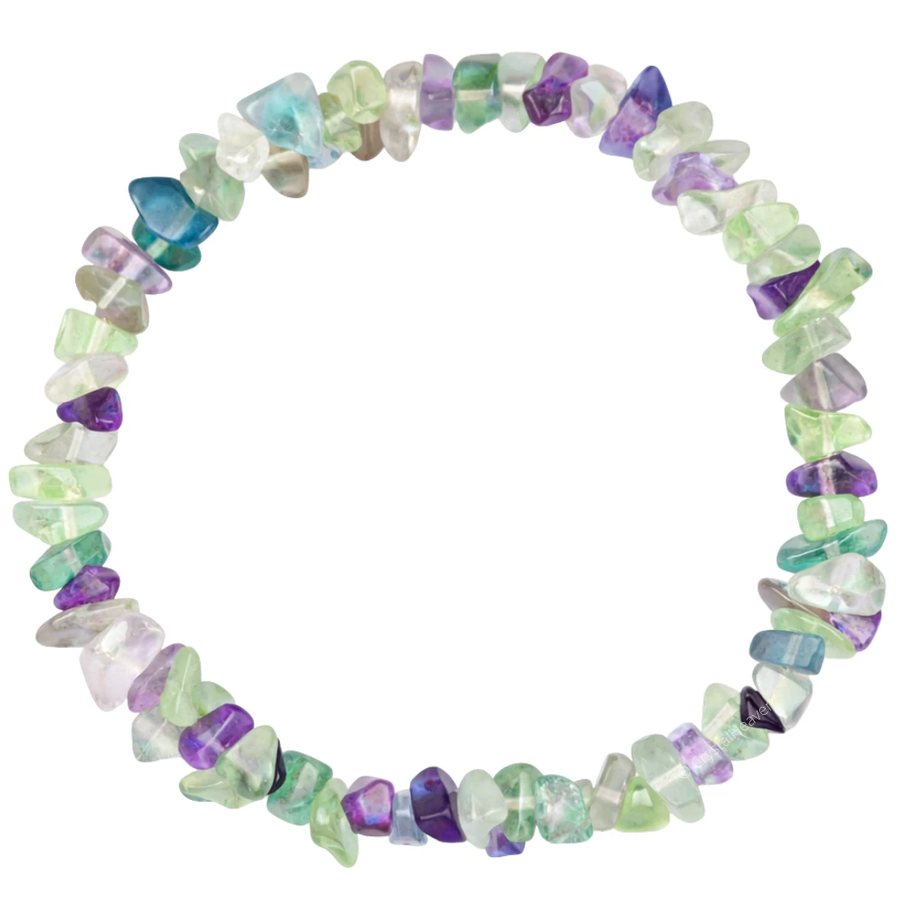 Multi Fluorite Chips Bracelet