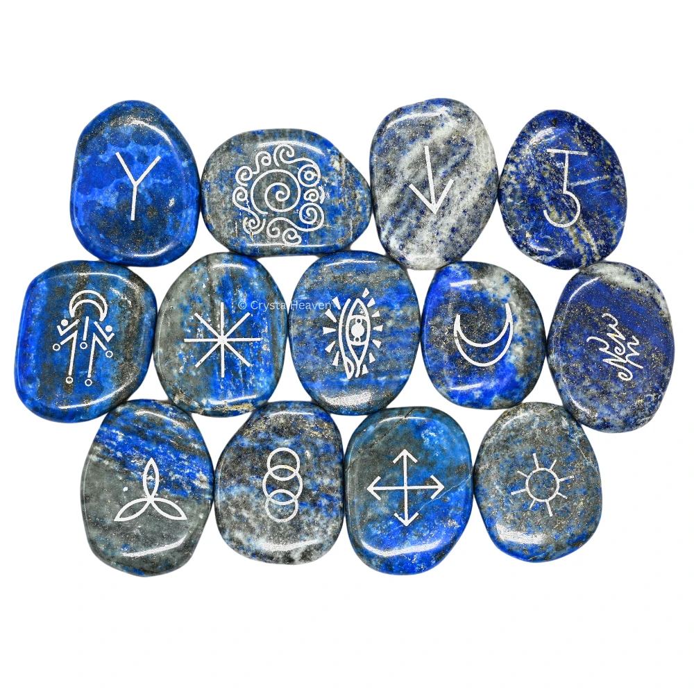 Lapis Lazuli Pagan Wiccan Stones (Set of 13)