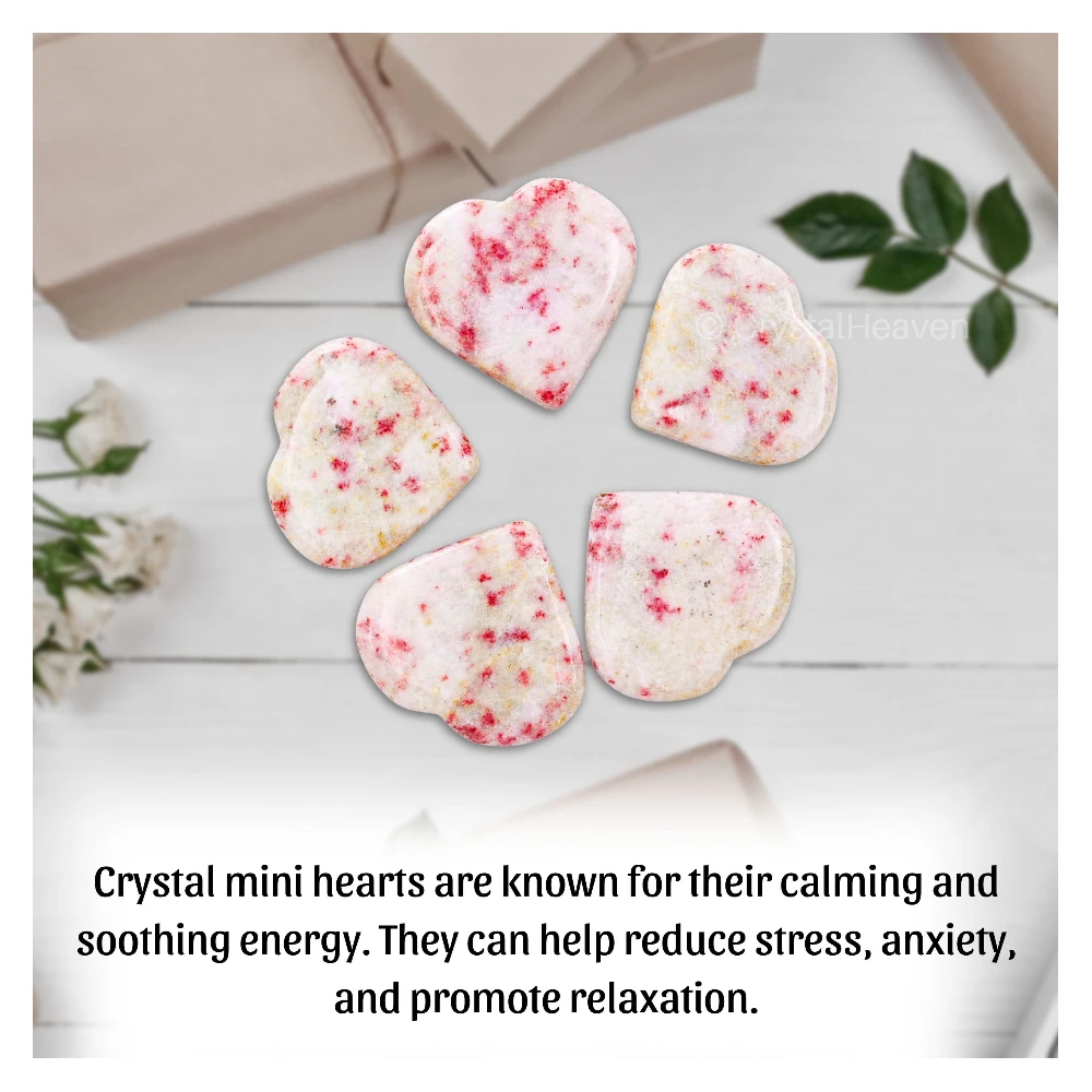 Cinnabarite Mini Heart (Pack of 2)