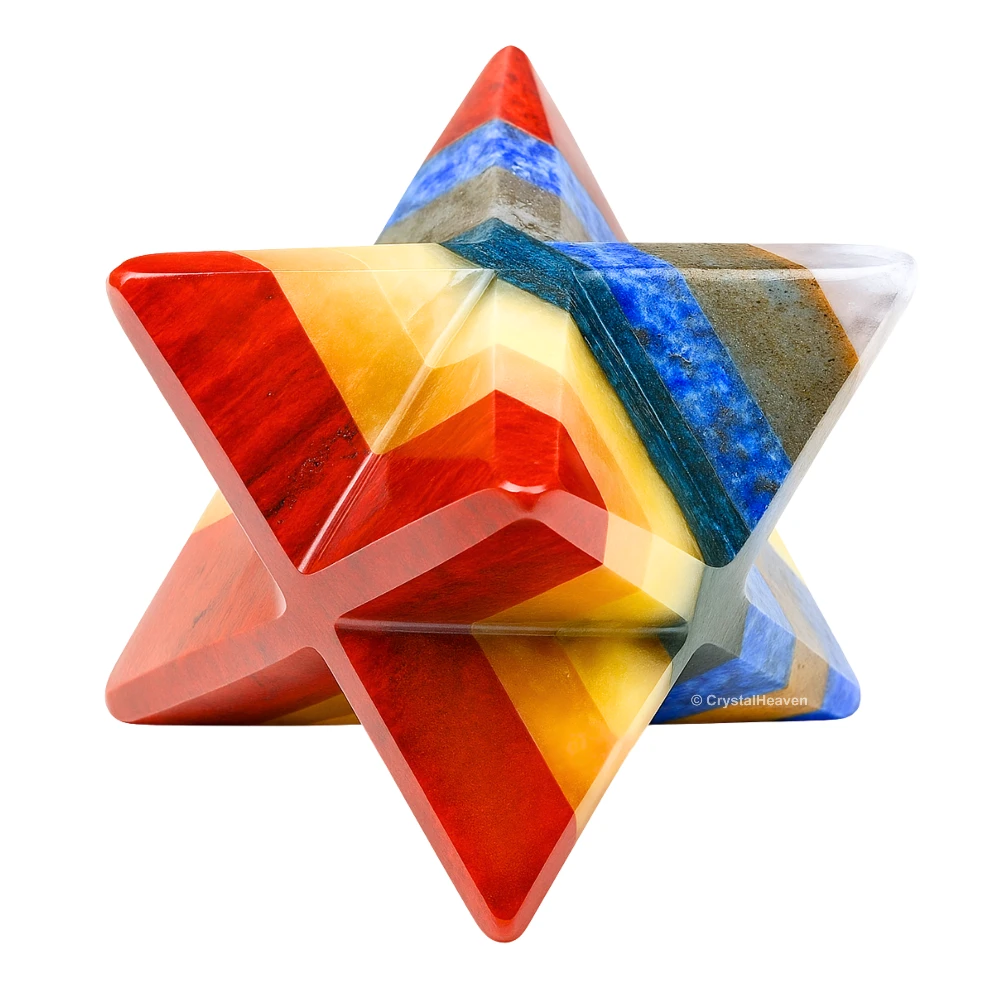 7 Chakra Crystal Merkaba (35-45 mm)