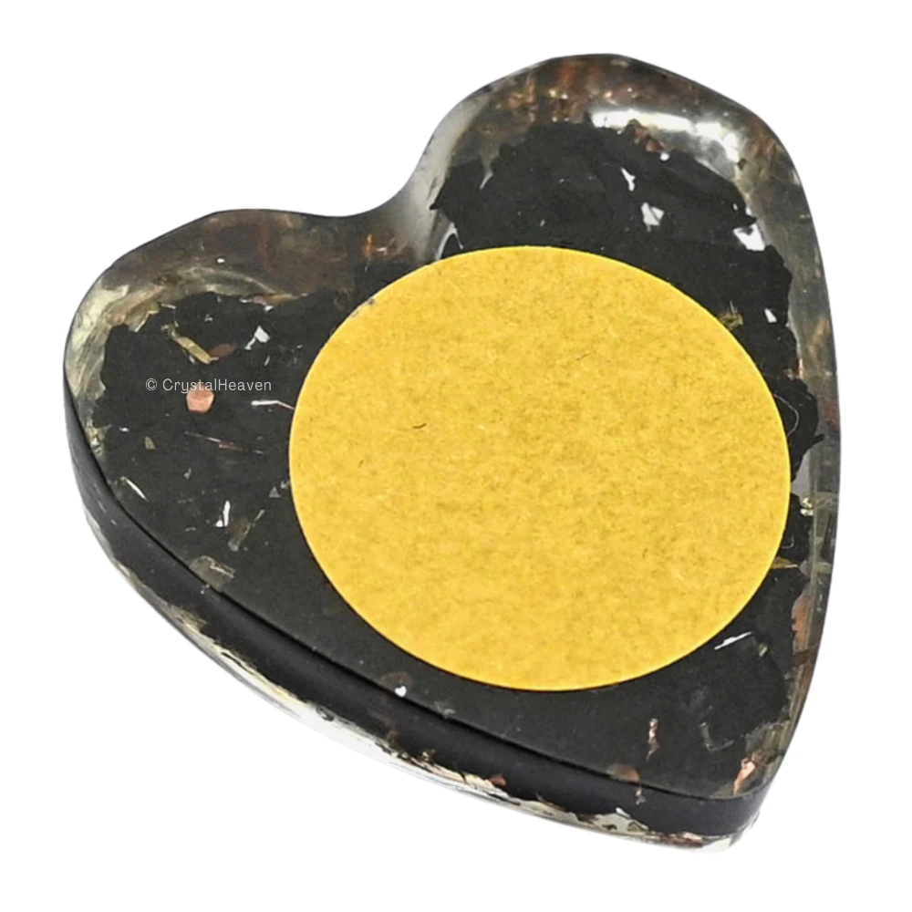 Shungite Orgone Phone Sticker - Heart (Pack of 2)