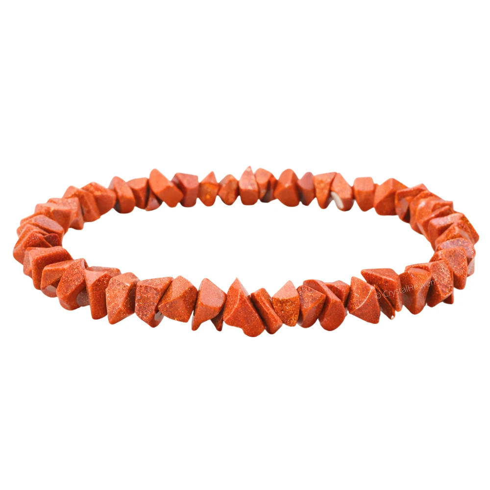 Red Goldstone Chips Bracelet