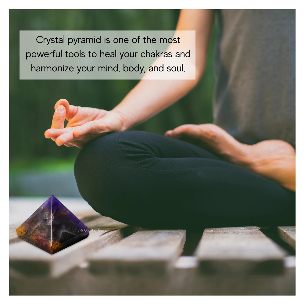 Amethyst Chevron Pyramid (1.5 Inch)