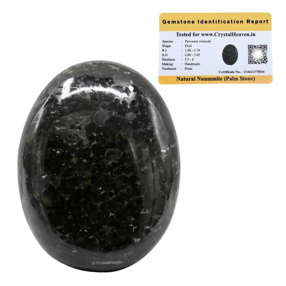 Nuummite Palm Stone (Large)