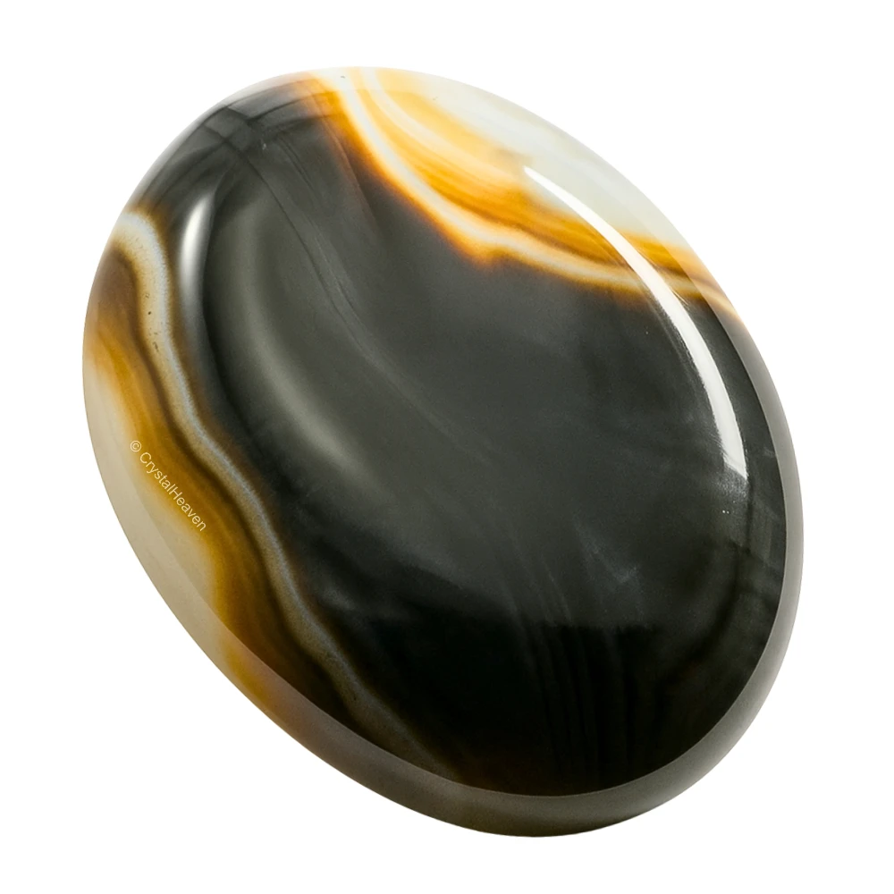 Black Onyx Palm Stone