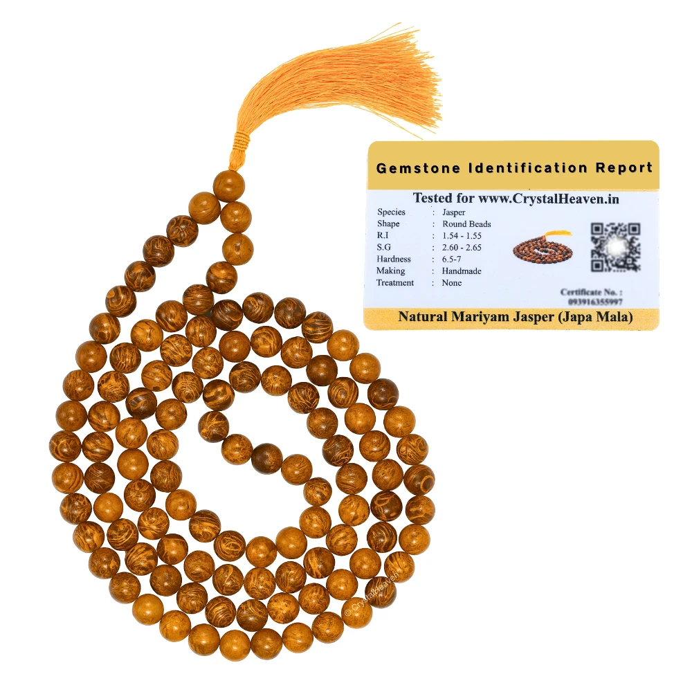 Mariyam Jasper Japa Mala (Without Knot)
