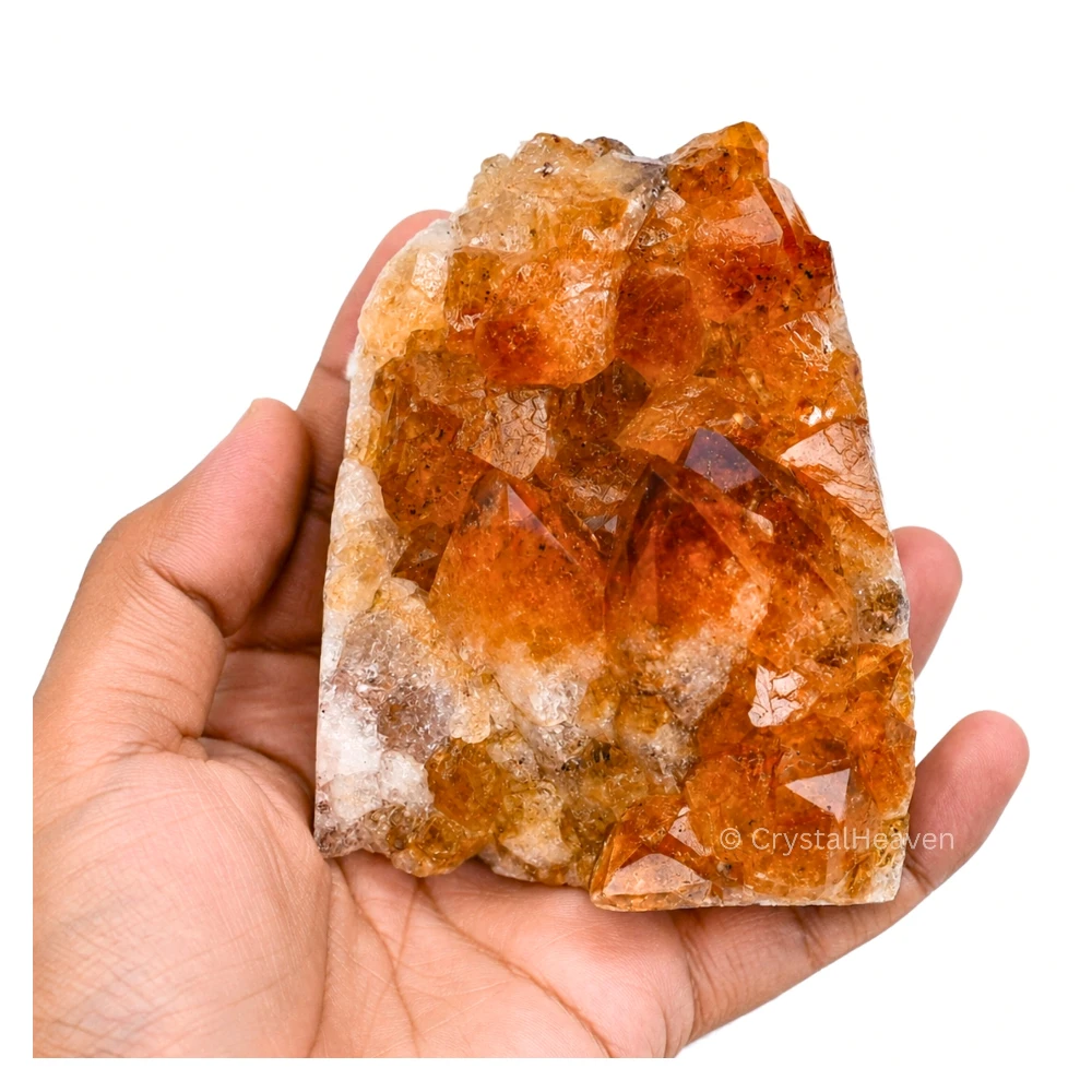 Natural Citrine Cluster Geode (500-750 Gram)